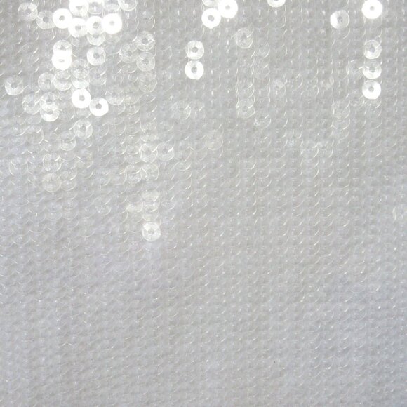 NWT Theory Knee Length Slim Fit Pencil in White Fluid Sequins Skirt 14 $345 - Picture 4 of 7